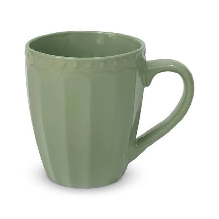 Tazza in Stoneware Verde – Collezione Sunday | Nuvole di Stoffa