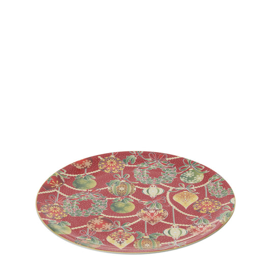 Box 6 Piatti Dolce in Porcellana Rossa - Ø19 cm
