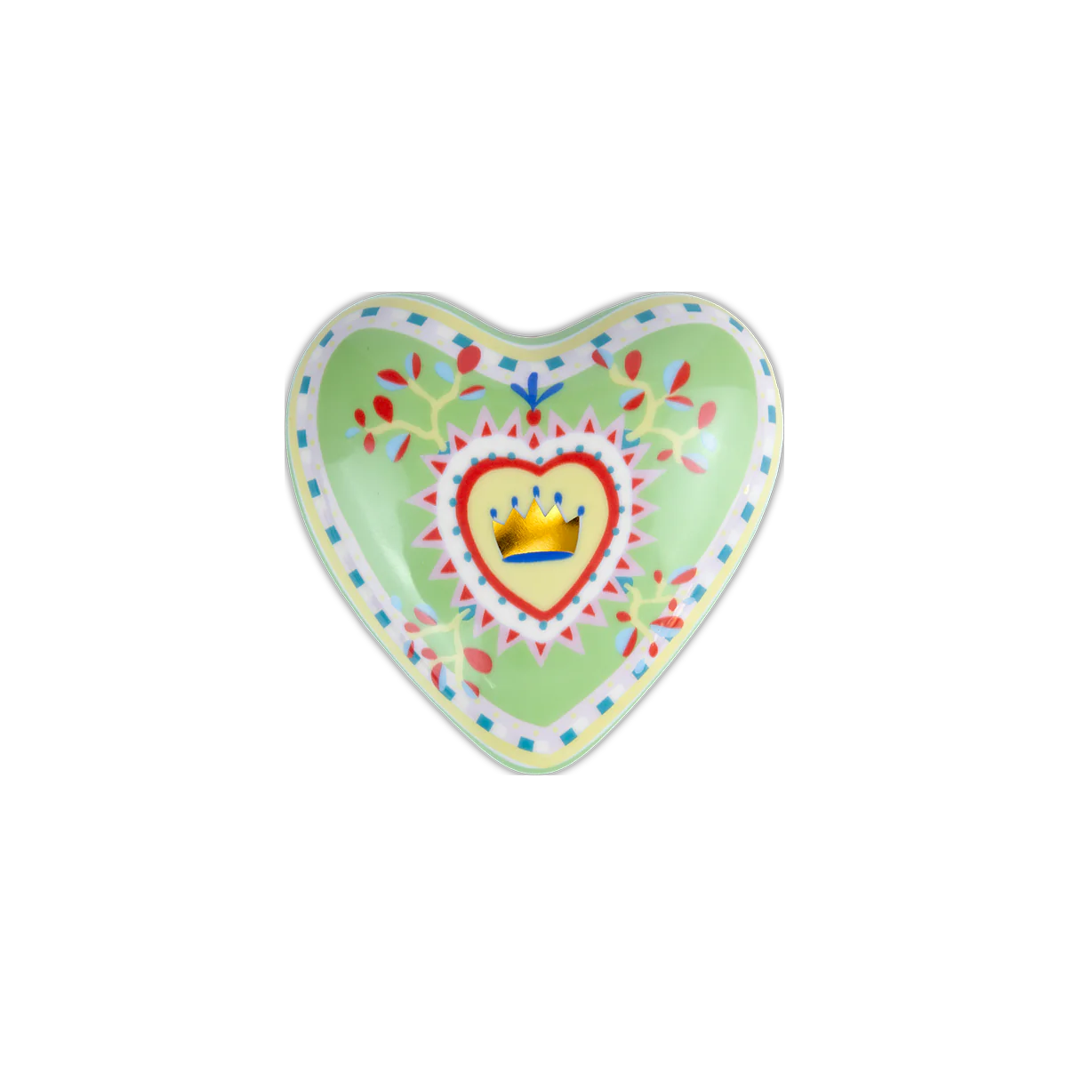 BACI MILANO Cuore piccolo in porcellana Mamma Mia