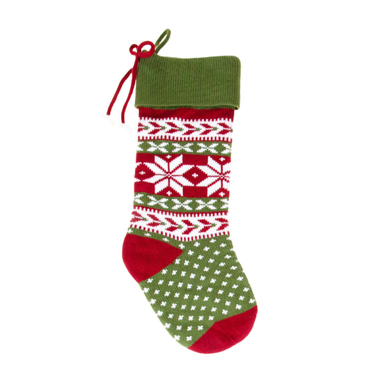 Calza Natalizia in Tessuto Jacquard - Bianchi Dino