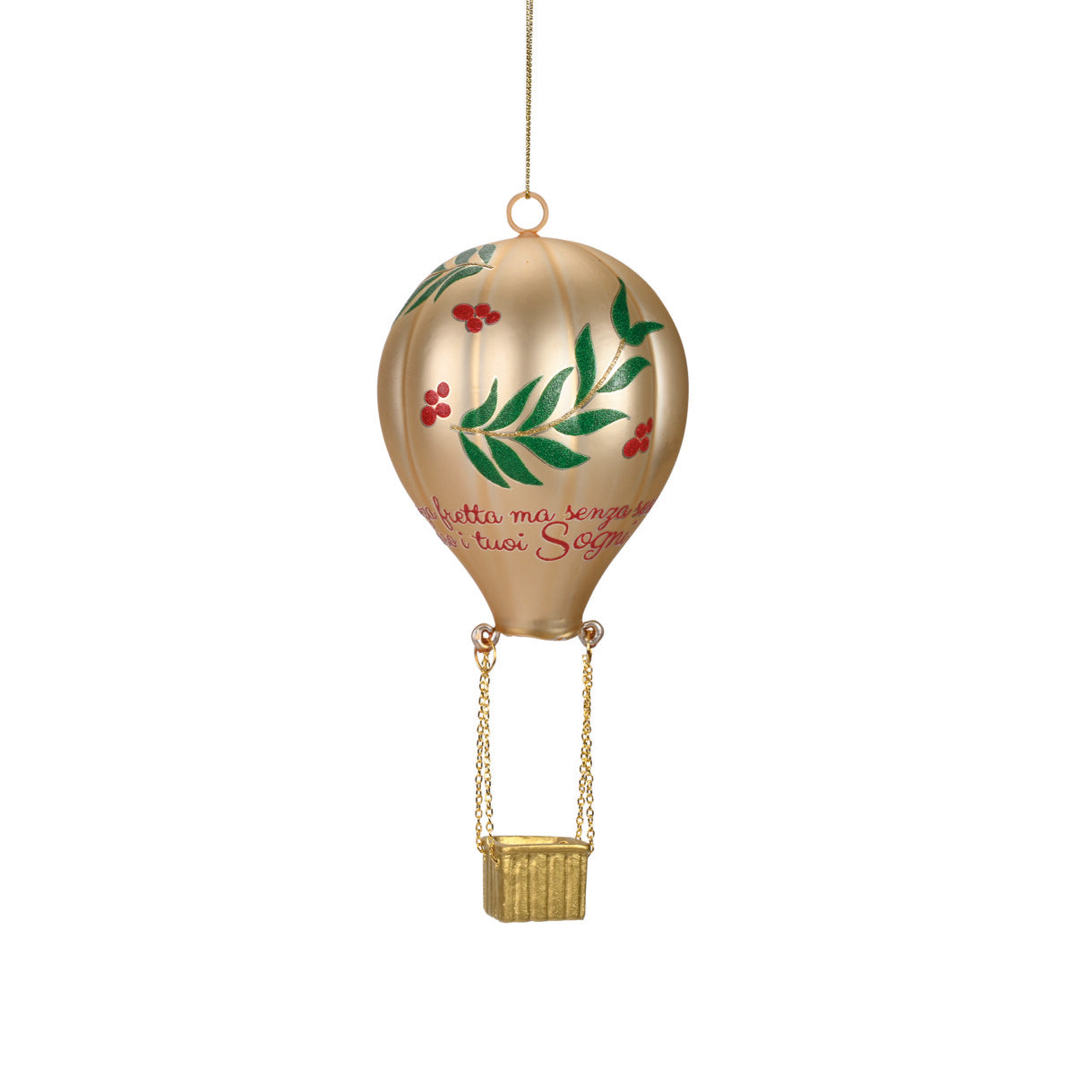 DECORO IN VETRO MONGOLFIERA PICCOLA I TUOI SOGNI WALD