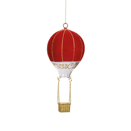 DECORO IN VETRO MONGOLFIERA PICCOLA DIFFONDI AMORE