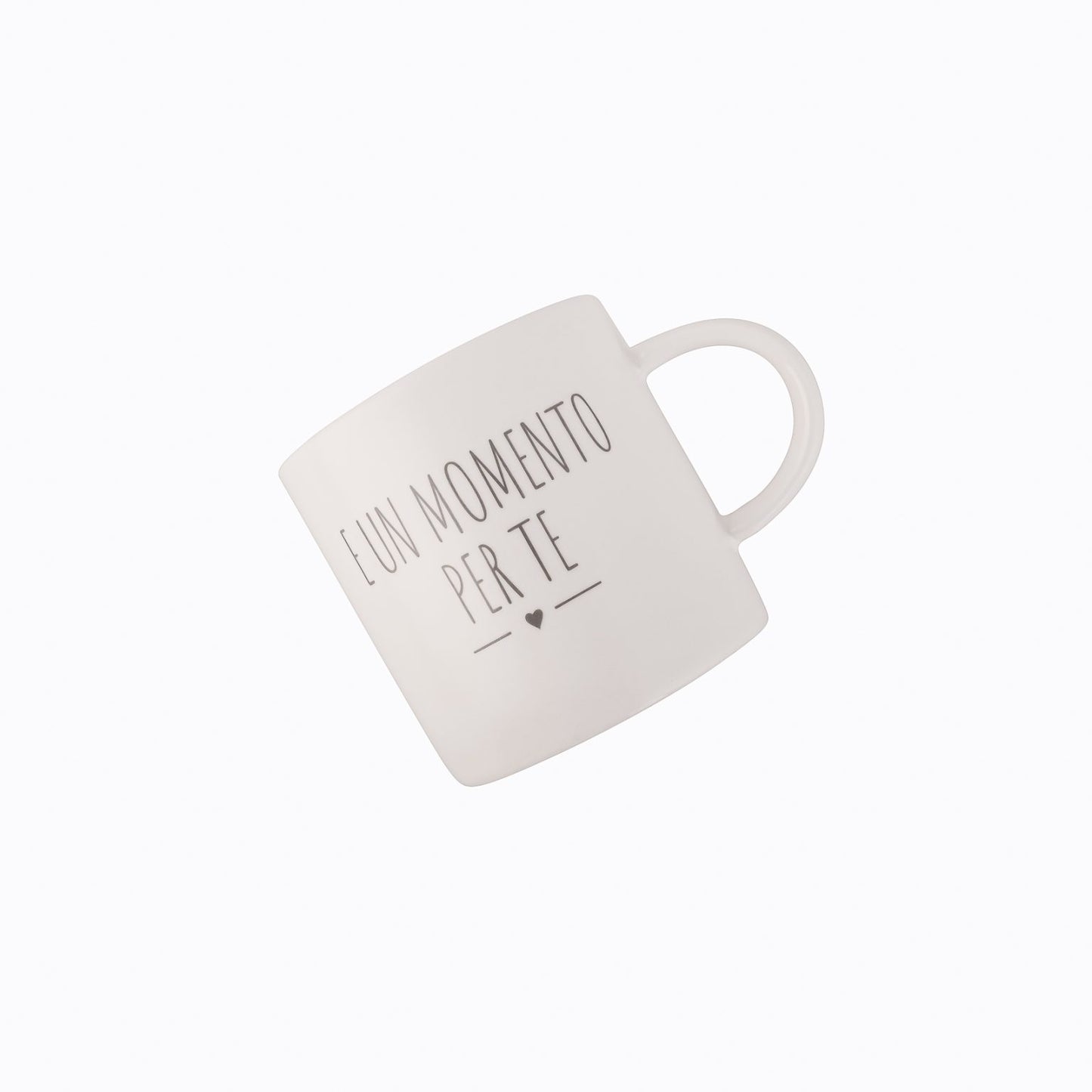Tazza con piattino porta biscotti in ceramica – Nuvole di Stoffa