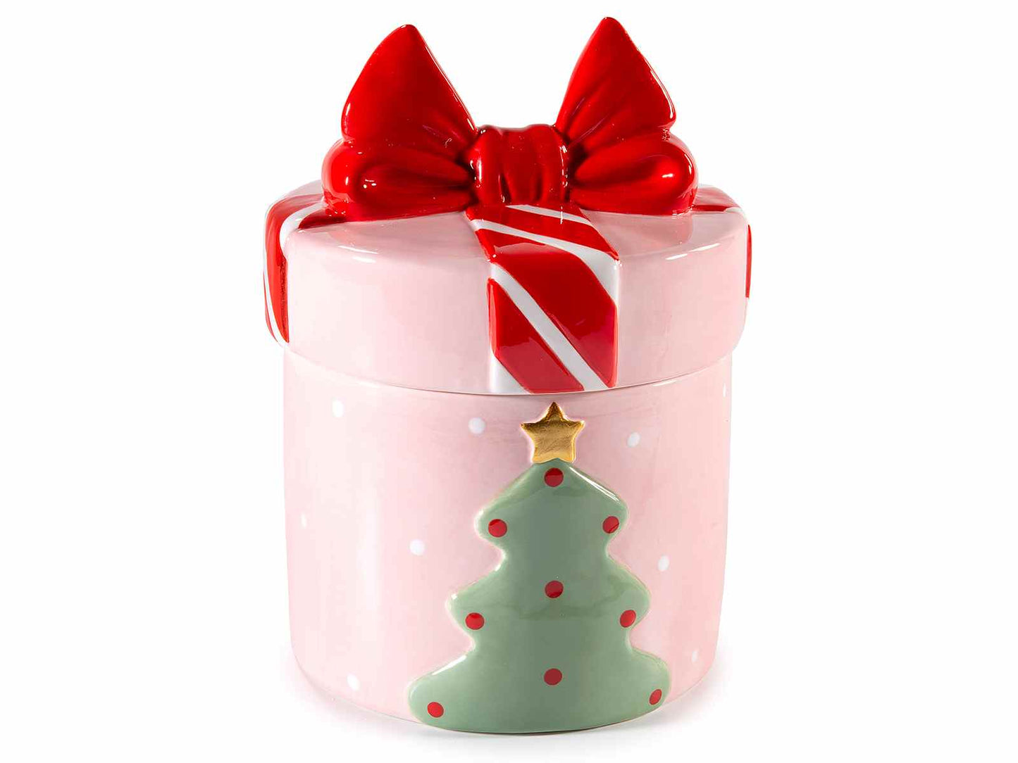 Biscottiera in Ceramica “Pacchetto Regalo”