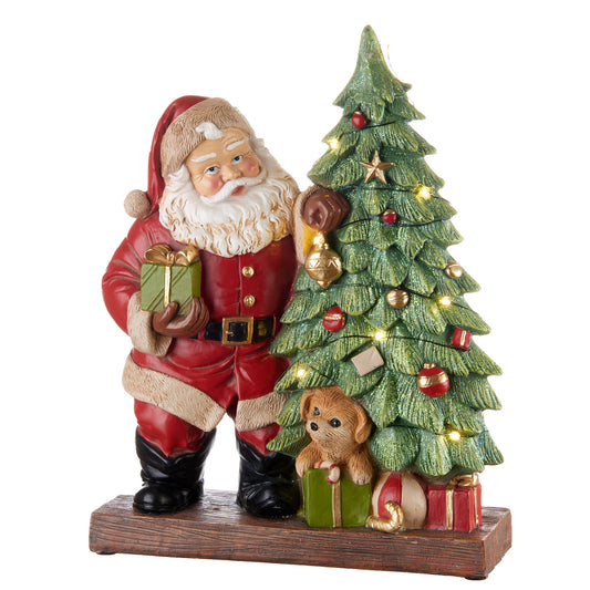 Babbo Natale con Albero e LED – Happy Santa di L’Oca Nera