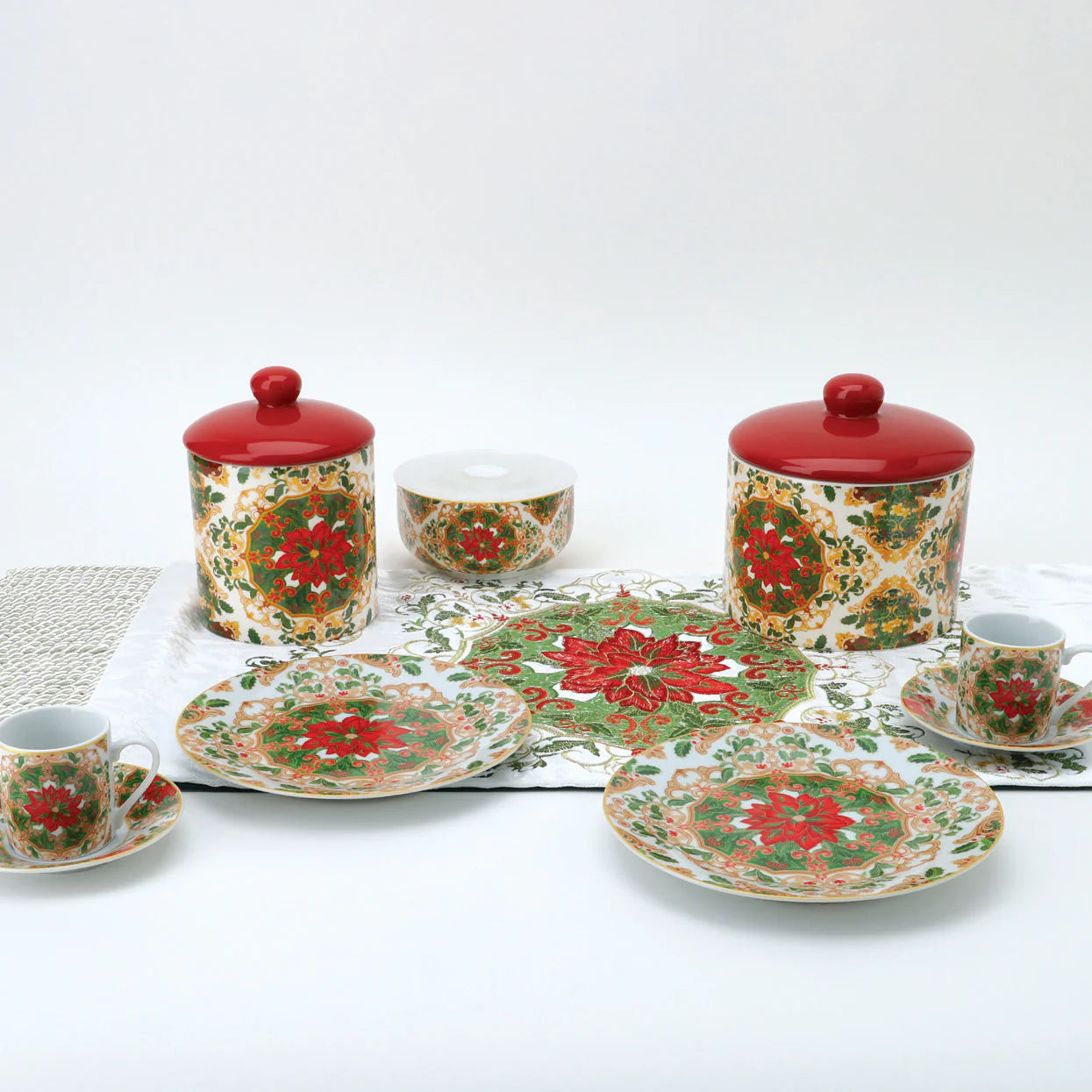 Biscottiera in Porcellana Hervit - Collezione Bukhara