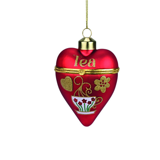 DECORO NATALIZIO SCATOLINA  CUORE  LA MAGIA DEL NATALE