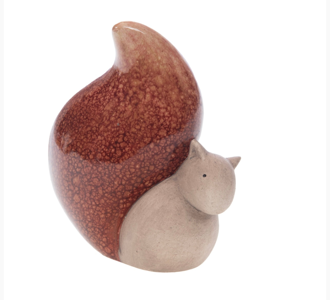 Scoiattolo Decorativo in Ceramica Terracotta H18 cm