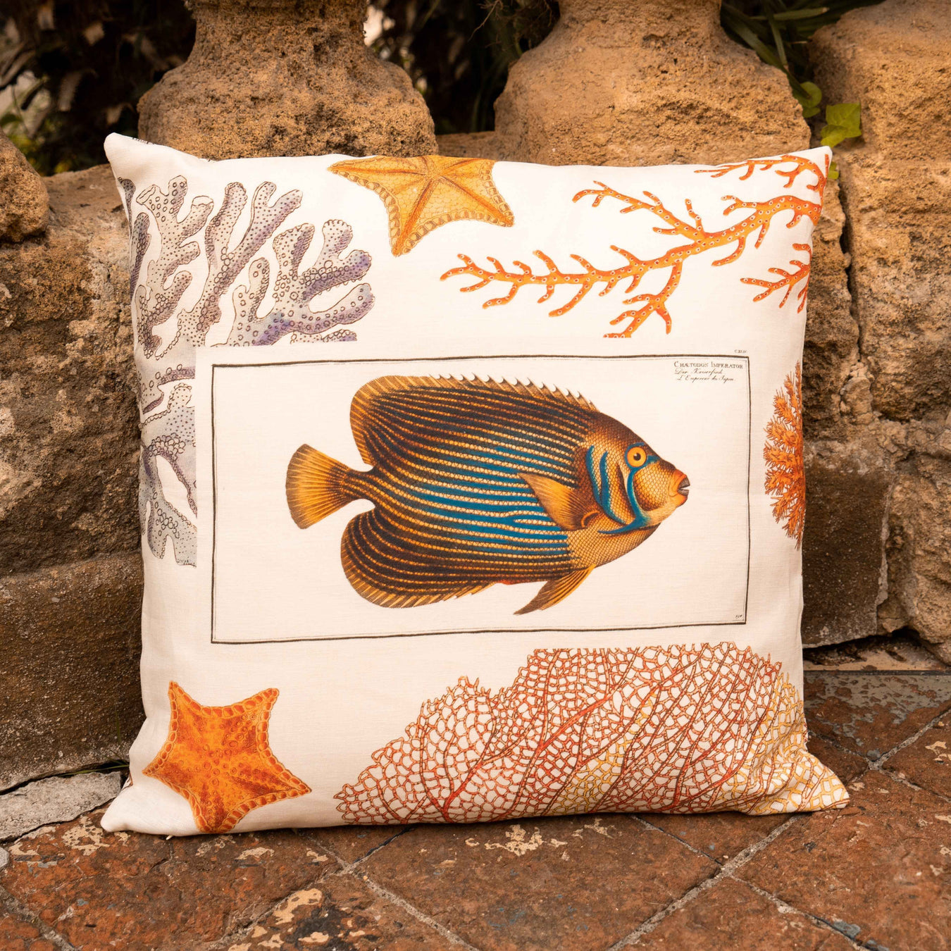 Cuscino decorativo in lino "Coral Bay” | The Napking