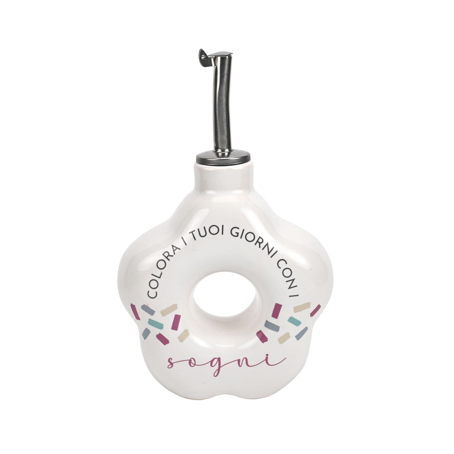 Wald Oliera in porcellana design fiore collezione Modì – bottiglia olio decorata