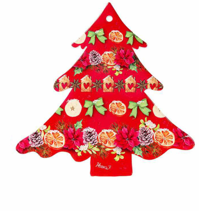 Sottopentola in Ceramica con Base in Sughero a Forma di Albero