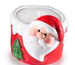 Candele di Natale in Vasetto di Ceramica