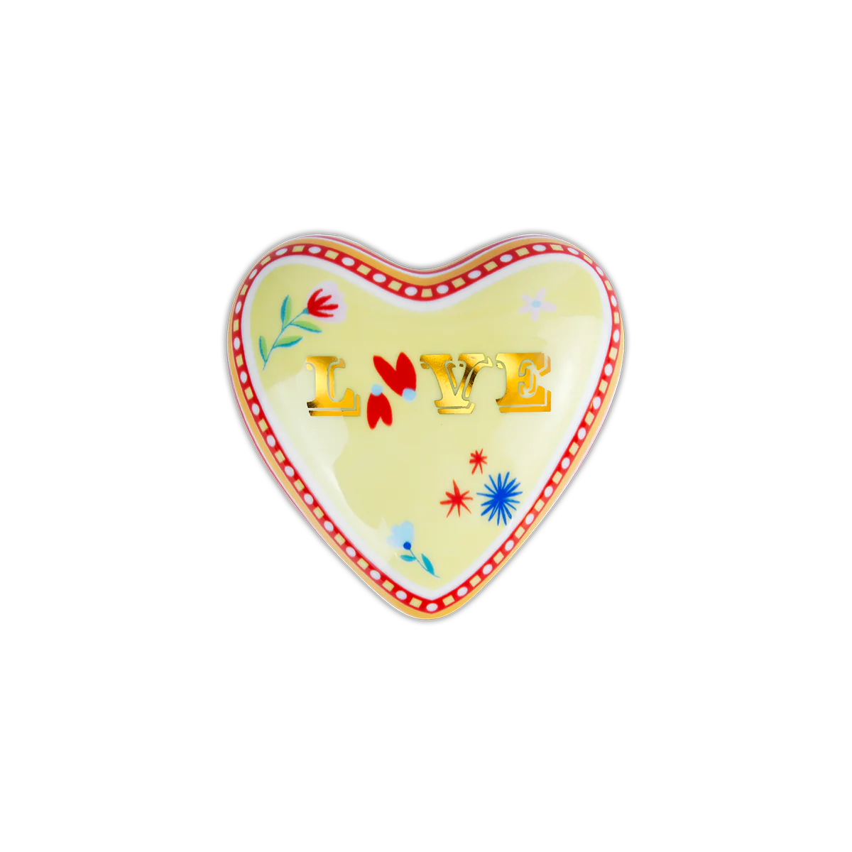 BACI MILANO Cuore piccolo in porcellana Mamma Mia