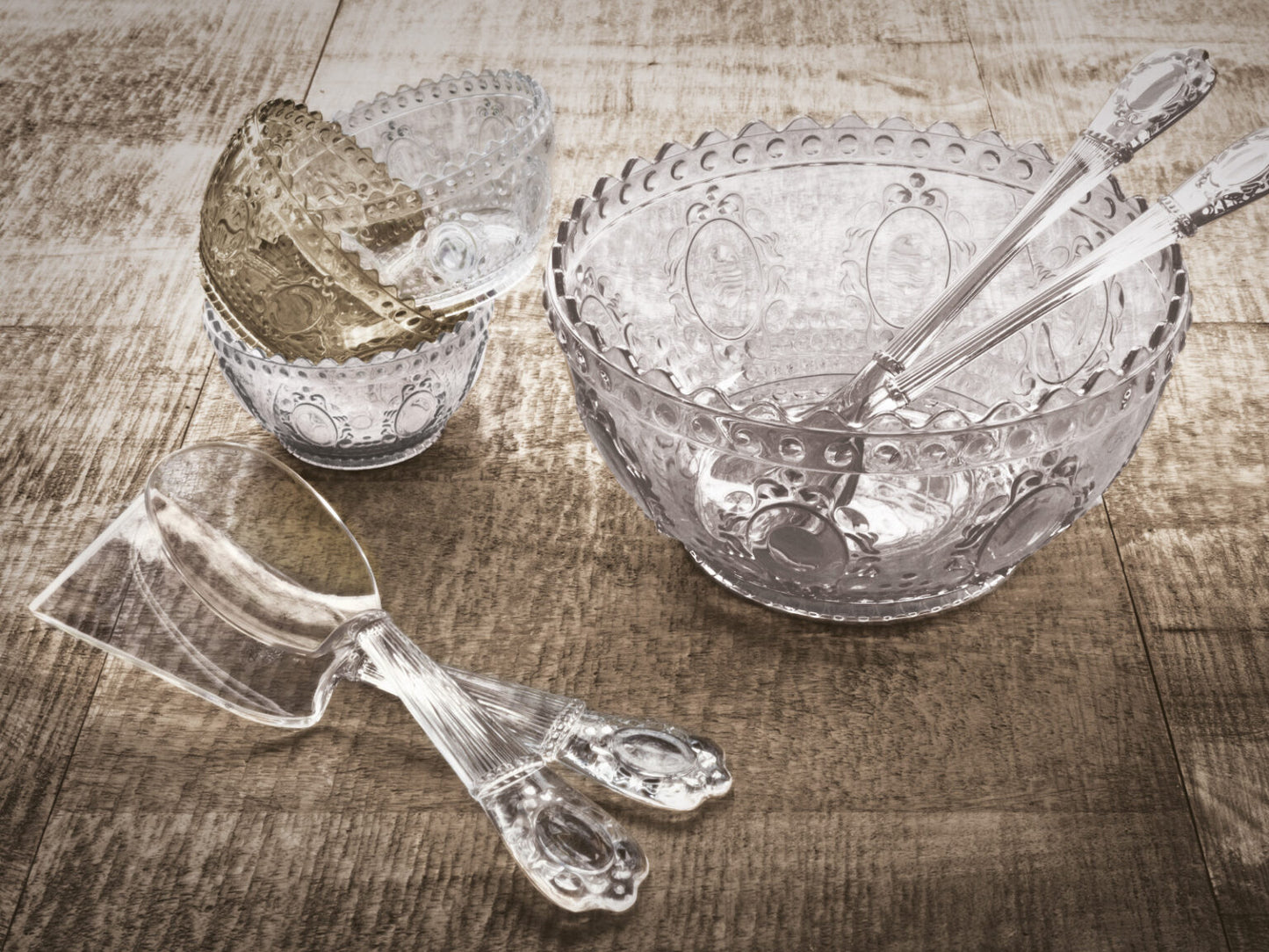 BACI MILANO Set insalatiera e posste BAROQUE & ROCK