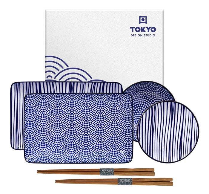 Set di Piatti Giapponesi in Porcellana di Tokyo Design Studio – 8 Pezzi