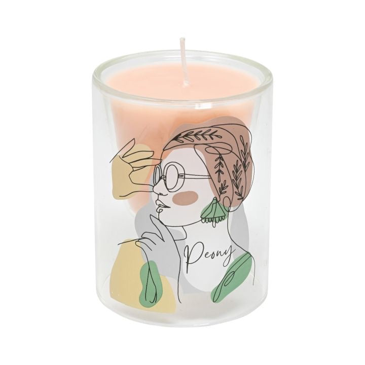Candela WALD in Vetro Borosilicato Profumata – Collezione Trasparenze 9,5 cm