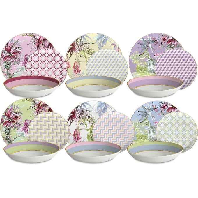 Servizio 6 piatti piani FIRENZE di BACI MILANO