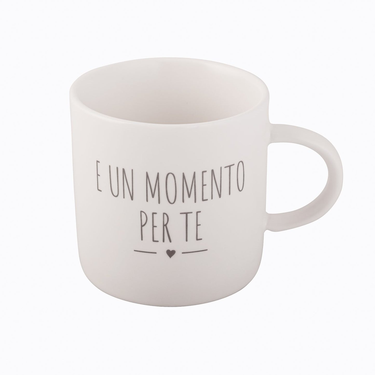 Tazza con piattino porta biscotti in ceramica – Nuvole di Stoffa