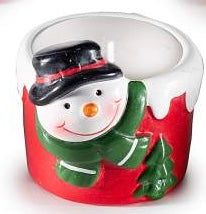 Candele di Natale in Vasetto di Ceramica