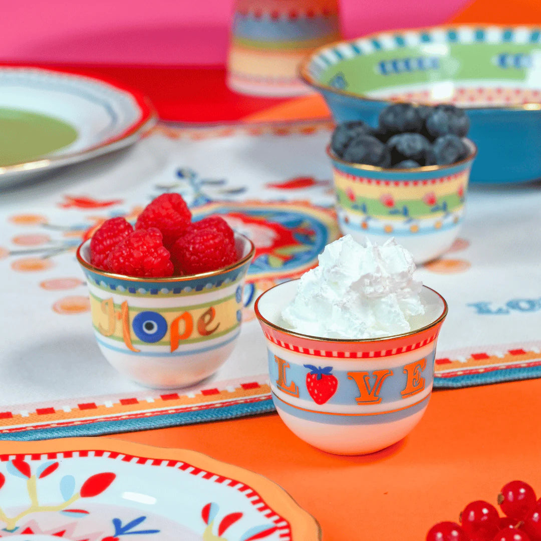 BACI MILANO Set 6 mini cup Mamma mia