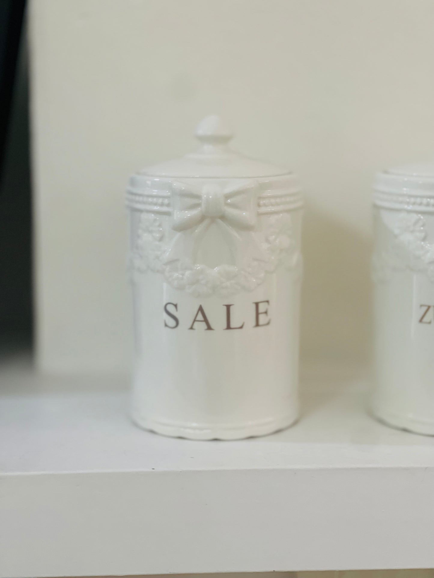 Set 3 barattoli in ceramica bianca |L’Arte di Nacchi