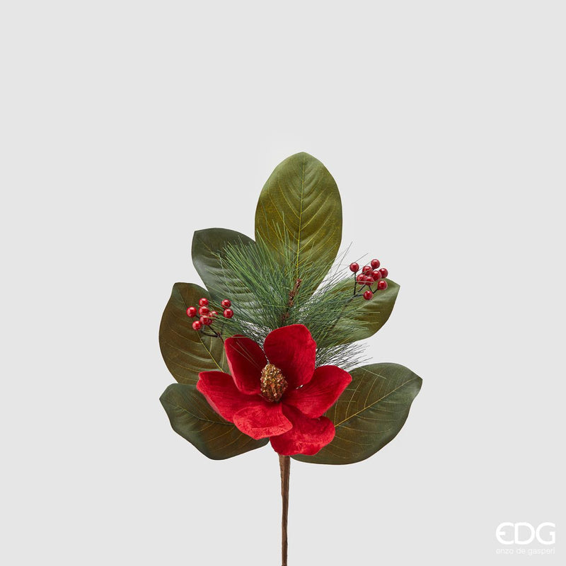 Ramo Magnolia in velluto di EDG