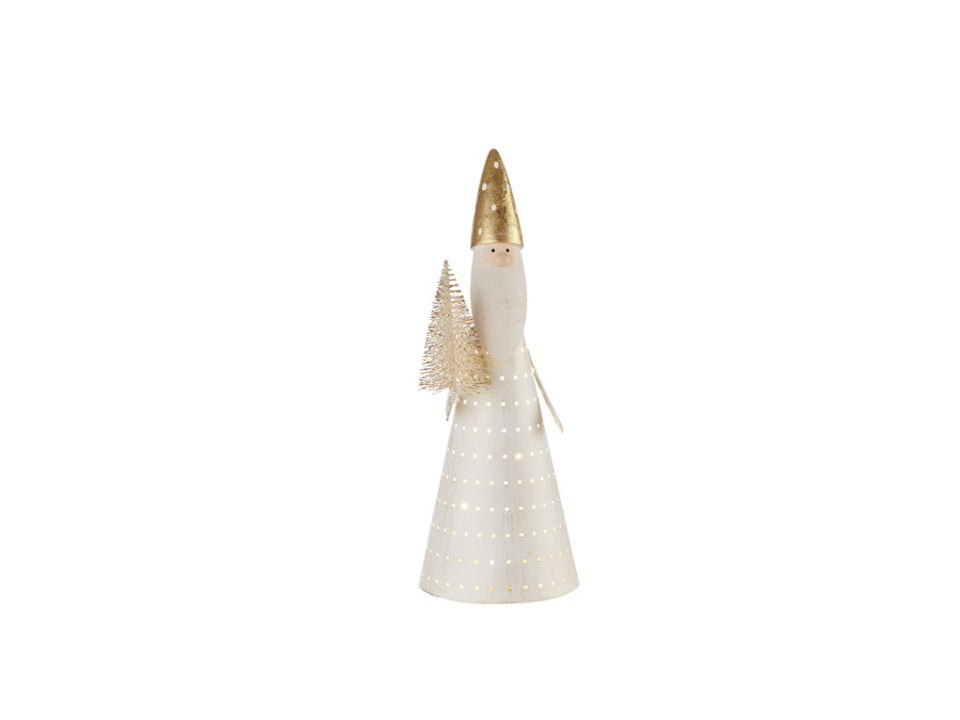 BABBO NATALE PICCOLO CON LED COLLEZIONE WINTERLAND L'OCA NERA