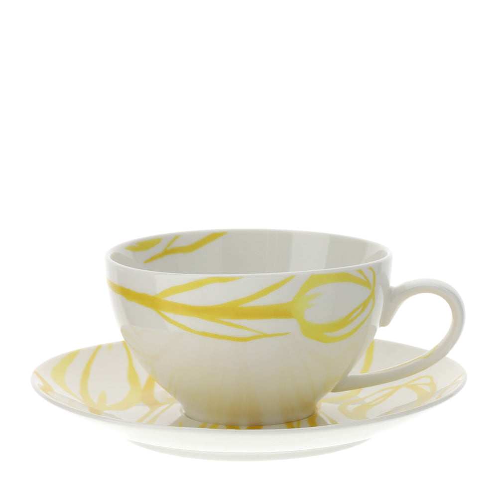 Hervit Tazza Colazione in Porcellana Tulip – Stile e Colore per i Tuoi Momenti di Relax