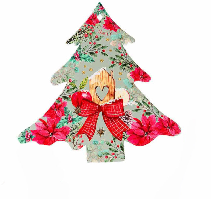 Sottopentola in Ceramica con Base in Sughero a Forma di Albero