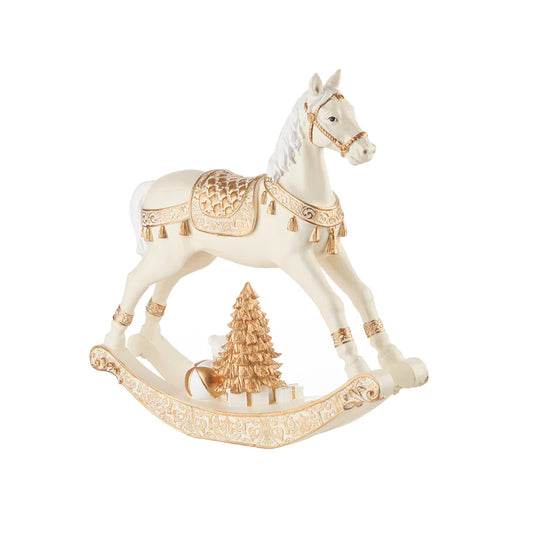 DECORO CAVALLO A DONDOLO GRANDE L'OCA NERA