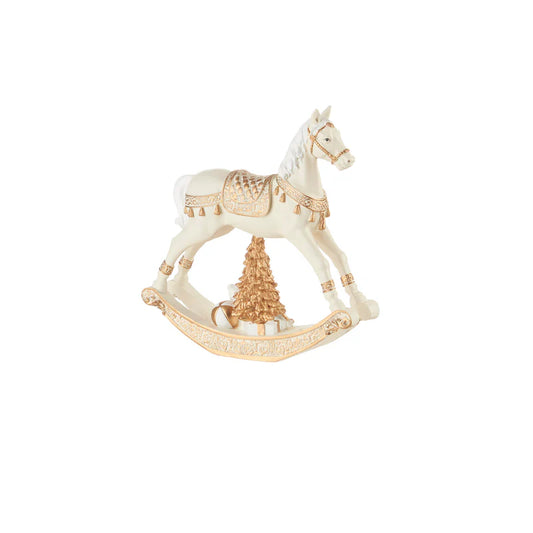 DECORO CAVALLO A DONDOLO PICCOLO L'OCA NERA