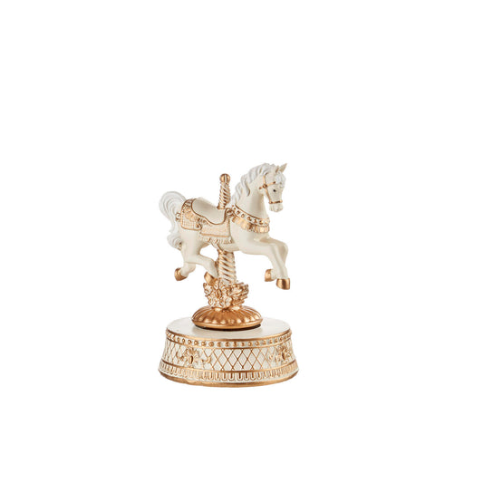 CAVALLO CON CARILLON E MOVIMENTO L'OCA NERA