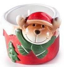 Candele di Natale in Vasetto di Ceramica