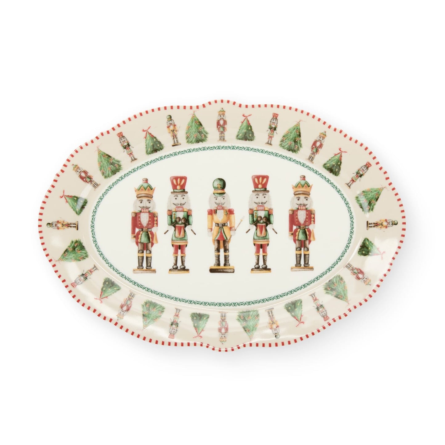 Vassoio  ovale Carol Nuvole di stoffa