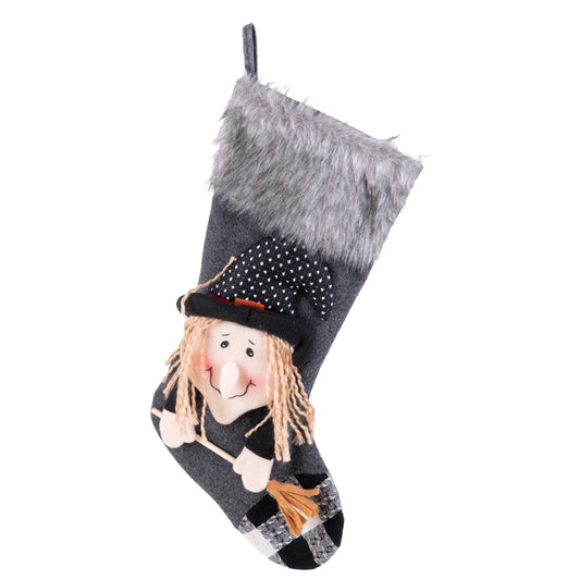 Calza Befana con Decoro - H48 cm