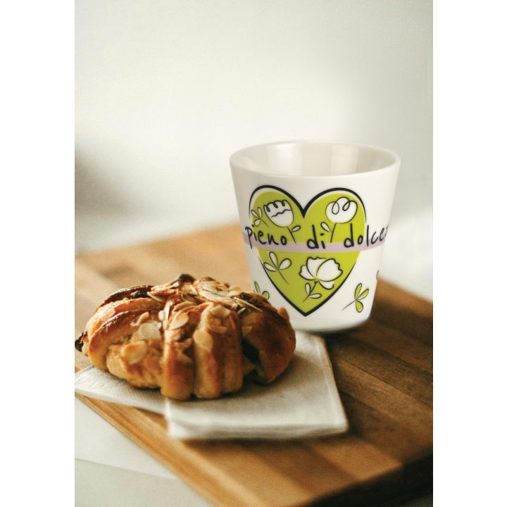 Set Bicchierini da Caffè in Porcellana WALD Positivitime “Pieno di Dolcezza”