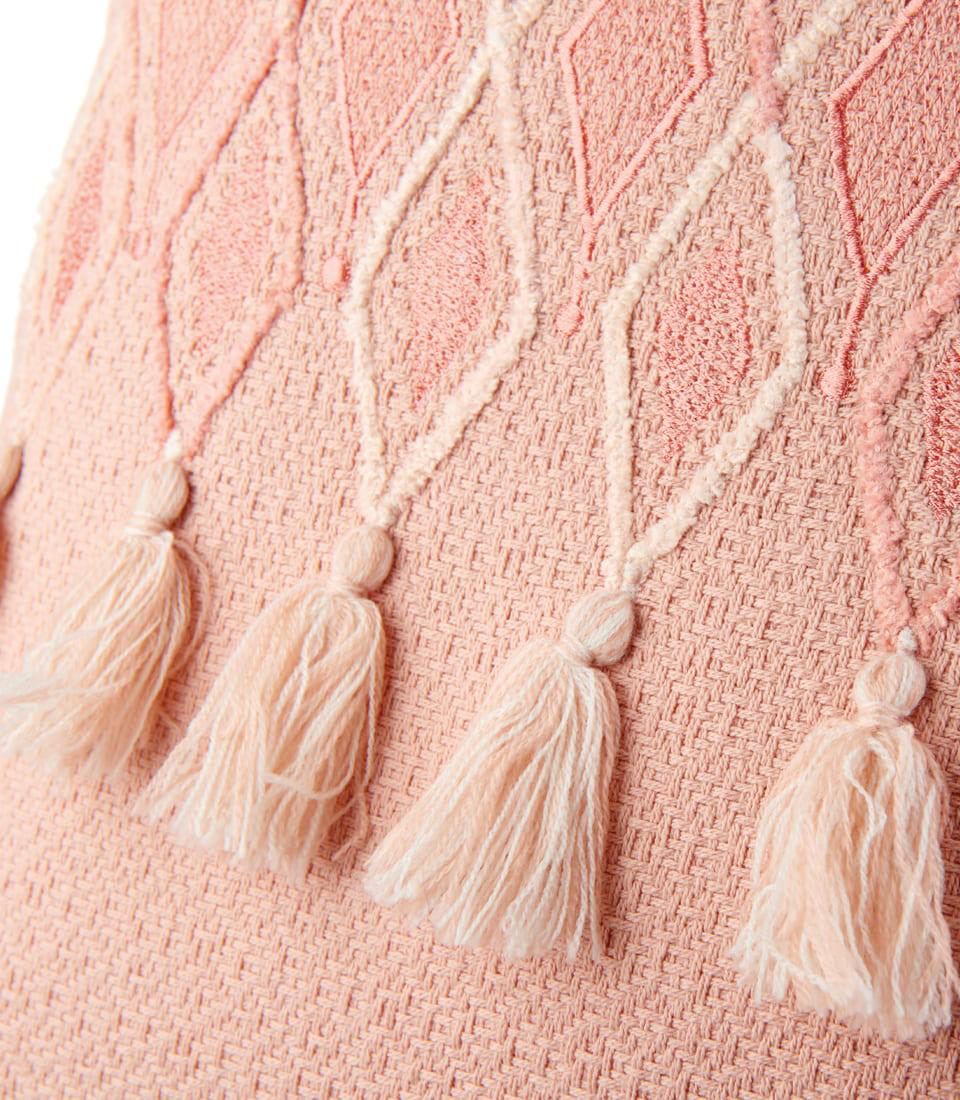 L'OCA NERA - Cuscino decorativo con nappine