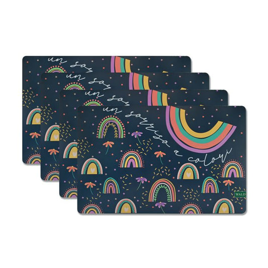SET 4 TOVAGLIETTE AMERICANE DECORO RISI E SORRISI WALD