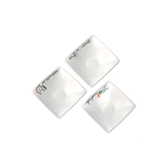 SET 3 BOLI CON DECORO RISI E SORRISI WALD