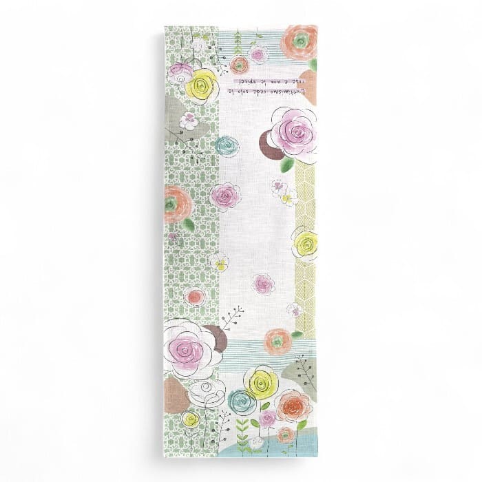 RUNNER CON DECORO NATURAL  100% COTONE WALD