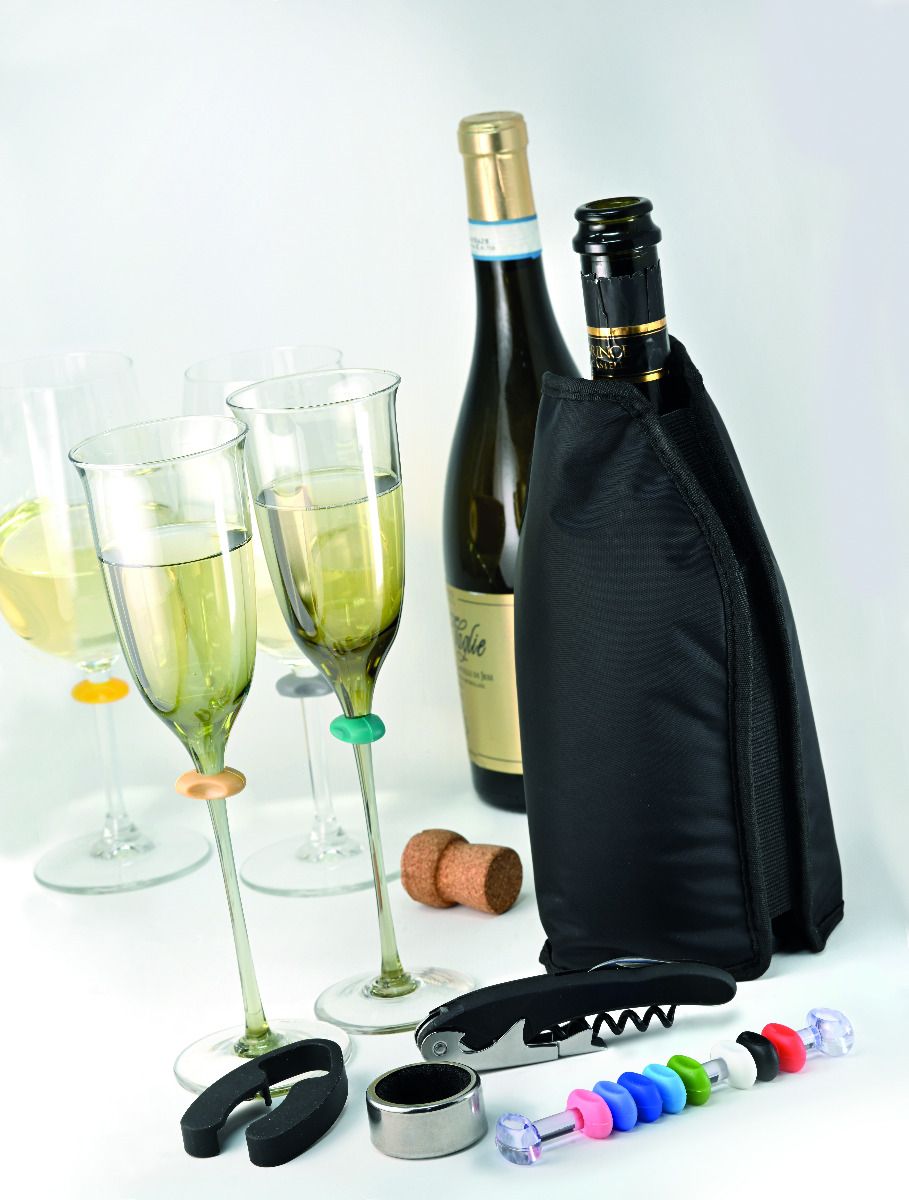 SET VINO CON CAVATAPPI E COVER REFRIGERANTE WALD