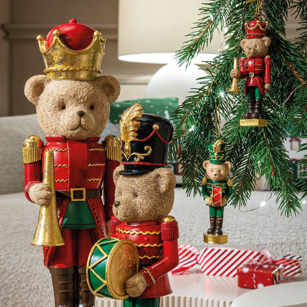 DECORO PENDENTE TEDDY CON TAMBURO