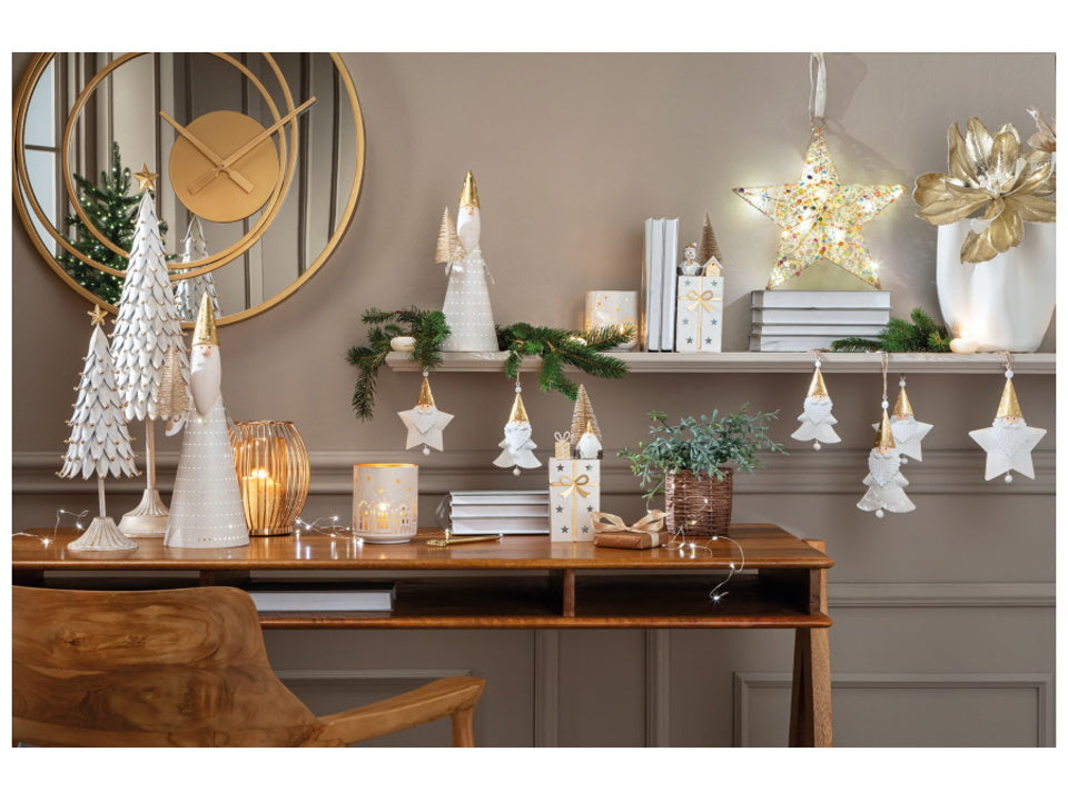 BABBO NATALE PICCOLO CON LED COLLEZIONE WINTERLAND L'OCA NERA