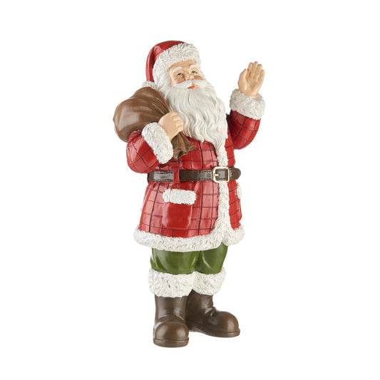 DECORO BABBO NATALE CON SACCO DONI L'OCA NERA