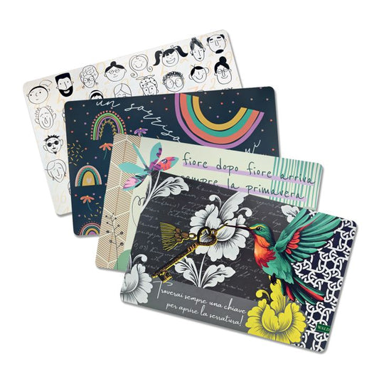 SET 4 TOVAGLIETTE AMERICANE DECORI 4 ASSORTITI WALD
