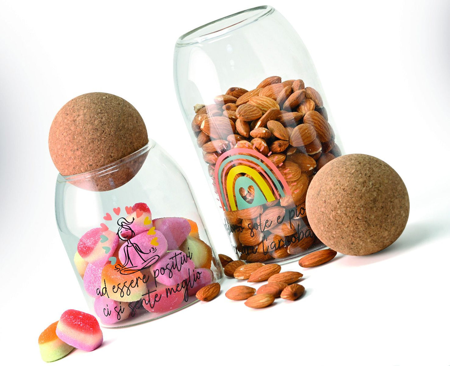Barattolo in vetro borosilicato con tappo in sughero wald