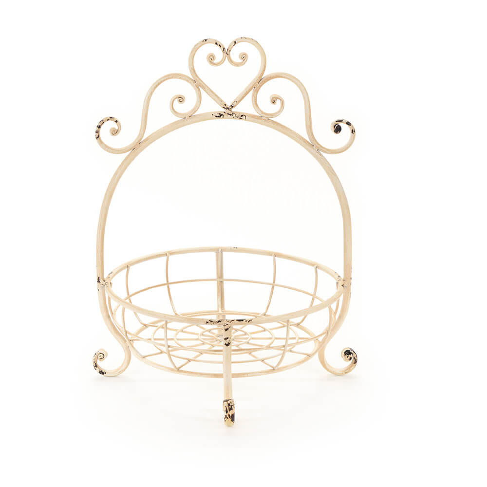 Cestino portafrutta in metallo di NUVOLE DI STOFFA