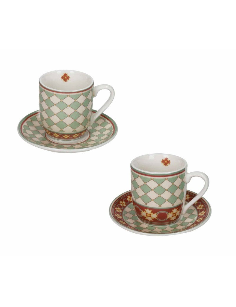 Set tazzine caffè 2 pz Quadrella LE CEMENTINE di BRANDANI