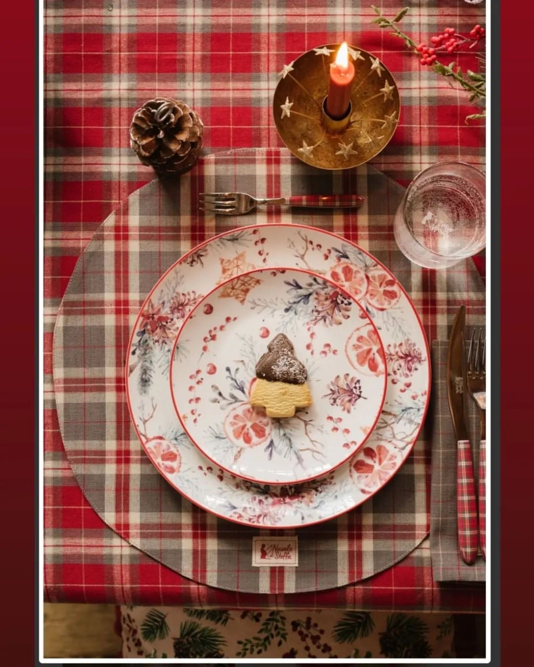 Servizio tavola 18 pz LE ARANCE di NUVOLE DI STOFFA