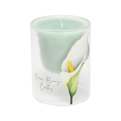 Candela WALD in Vetro Borosilicato Profumata – Collezione Trasparenze 9,5 cm